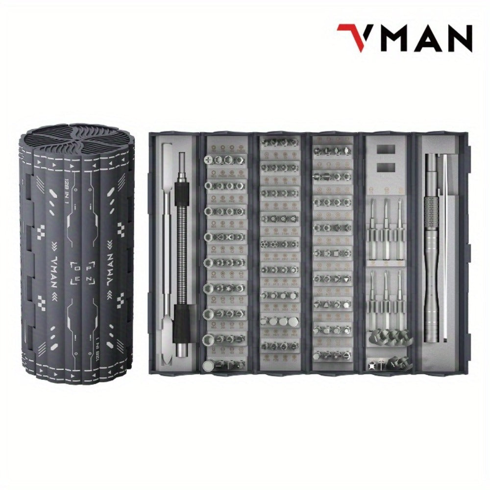Precision Screwdriver Set 128/180 in 1, Magnetic Professional Repair Tool Kit for MacBook Laptop iPhone Xbox Game Console Tablet, Electric & Manual Versions Available