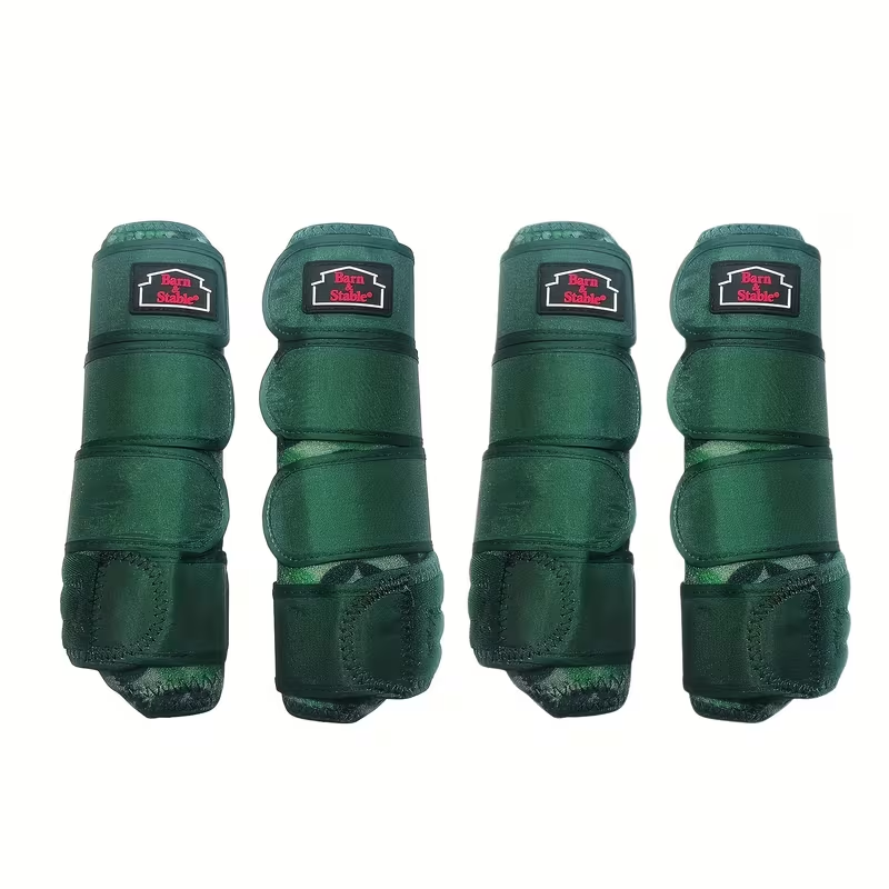 Horse Leg Wraps & Sports Boots – Ultra-Breathable Impact-Resistant Protective Boots for Front & Rear Legs, Endurance Training, 5 Patterns, Small Medium Large, Single & 2-Pair Sets