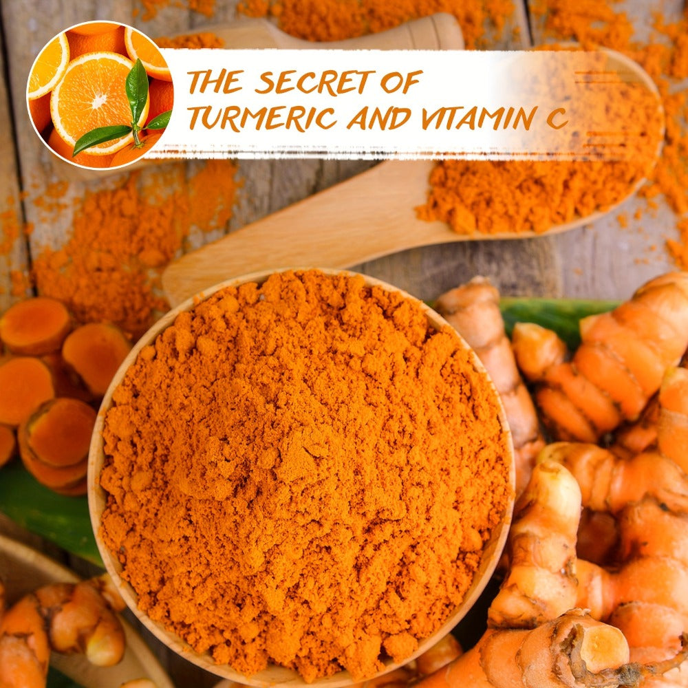 Turmeric Vitamin C Mud Mask 100ml - Deep Cleansing Pore Minimizer Brightening Firming Moisturizing Face Mask, Dark Spot Remover Radiant Skin Weekly Skincare for Women