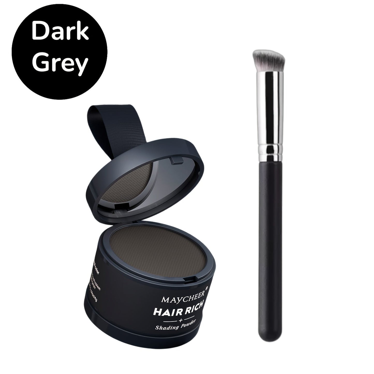 Beard Touch-Up Powder for Men - Instant Gray Coverage Beard Filler for Sparse Patchy Beard Eyebrows Hairline Temples Natural Finish Skin Friendly Long Lasting 5 Colors Available