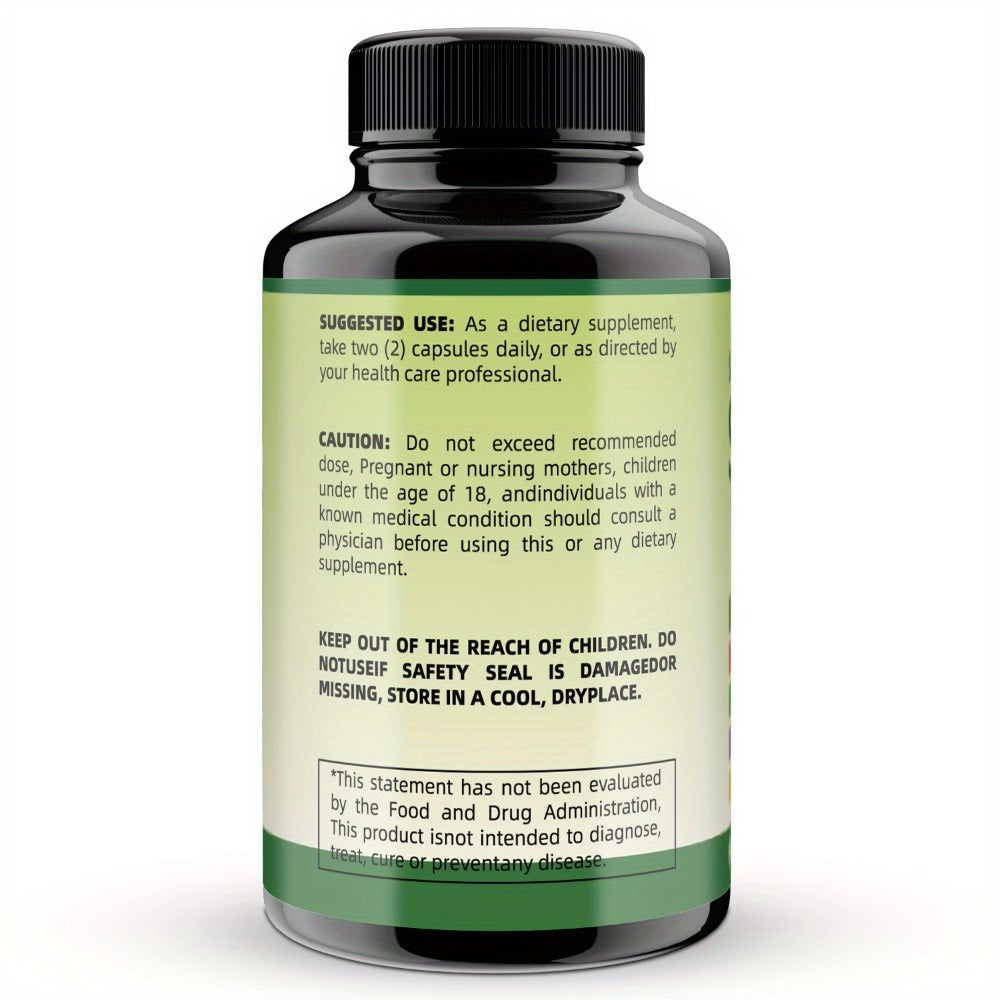 Soursop Graviola Capsules 24-in-1 Herbal Blend — Turmeric Spirulina Sea Moss Vitamin D3 Bitter Leaf | Immune Defense Antioxidant Gut Energy Support | 60 Capsules Per Bottle