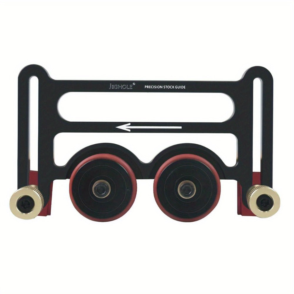 Feather Board Roller Guide for Table Saw – Aluminum Alloy One-Way Safety Stock Feeder with T-Track Mount, Anti-Kickback Woodworking Press Guide Tool