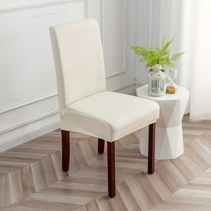 Chair Cover Set of 4 or 6 Stretch Jacquard Dining Slipcovers in Nine Available Color Choices