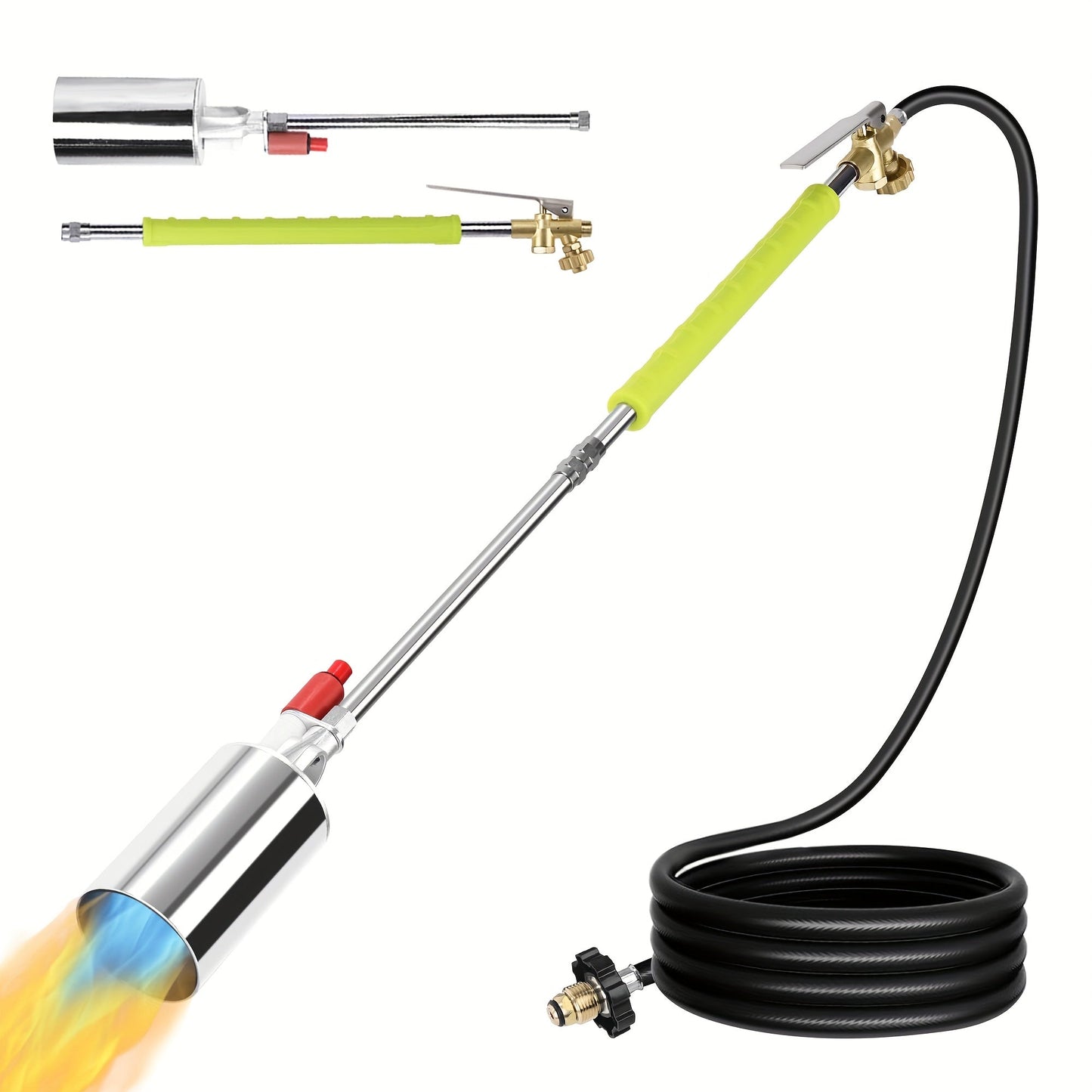 Propane Weed Torch | Flame Weeder Ice Melter Outdoor Roof Driveway