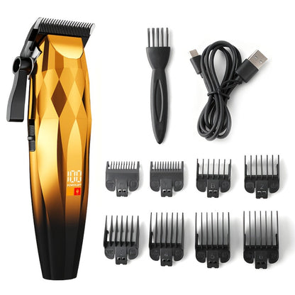 Hair Clipper Cordless Ceramic-Blade Trimmer with 7000RPM Motor, Eight Guide Combs and Three Colors