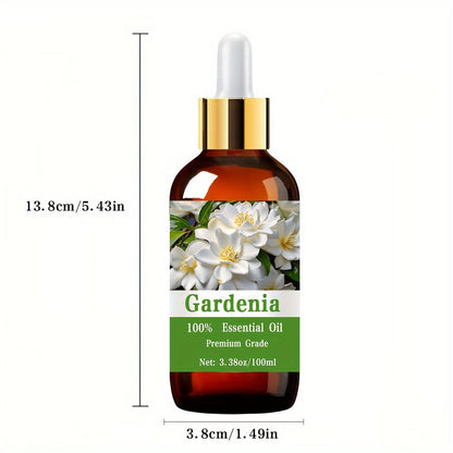 Aromatherapy Oil Gardenia Floral Aroma in 100ml Bottle with Lightweight Fast-Absorbing Texture