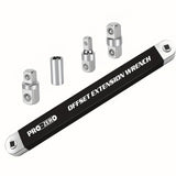 Ratchet wrench + adapter (black)