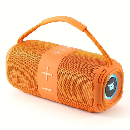 TG668 IPX4 Waterproof Portable Bluetooth Speaker with Color LED Breathing Light – High Power Outdoor Wireless Speaker, TWS Stereo, FM Radio, USB/TF, AUX, Connects Phone Tablet TV, Holiday Gift