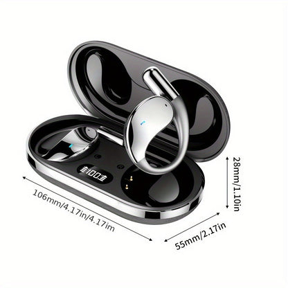 6-Mic AI Translation Bone Conduction Headset 144 Languages, Real-Time Translator Wireless Headphones