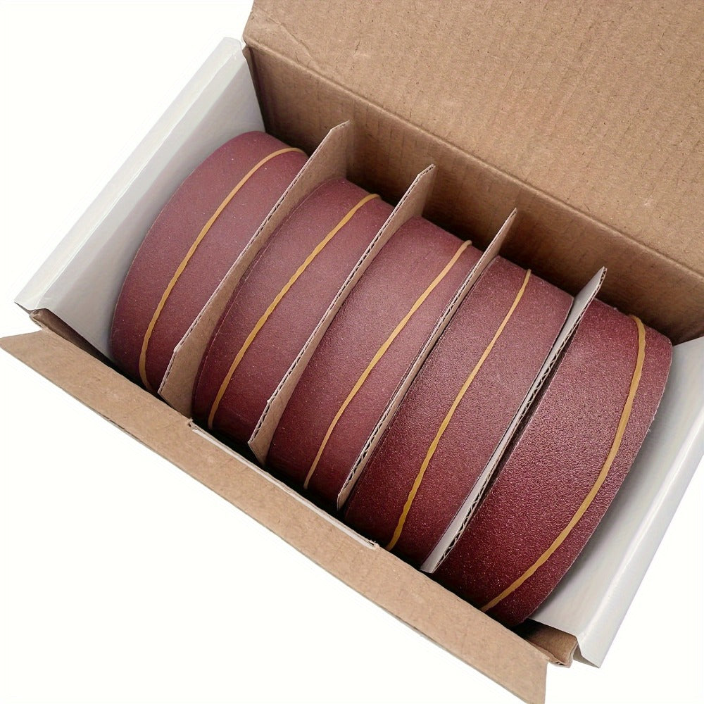 Pull-Through Sandpaper Roll Dispenser Set with Four, Five or Six Abrasive Grit Rolls Pictured