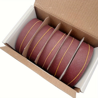 Pull-Through Sandpaper Roll Dispenser Set with Four, Five or Six Abrasive Grit Rolls Pictured