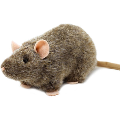 Rat Stuffed Animal Plush 7 Inch Reuben The Rat Realistic Norway Rat Soft Toy with Story Card CPSIA Safe Viahart Birthday Gift for Kids Animal Lovers Science Fans