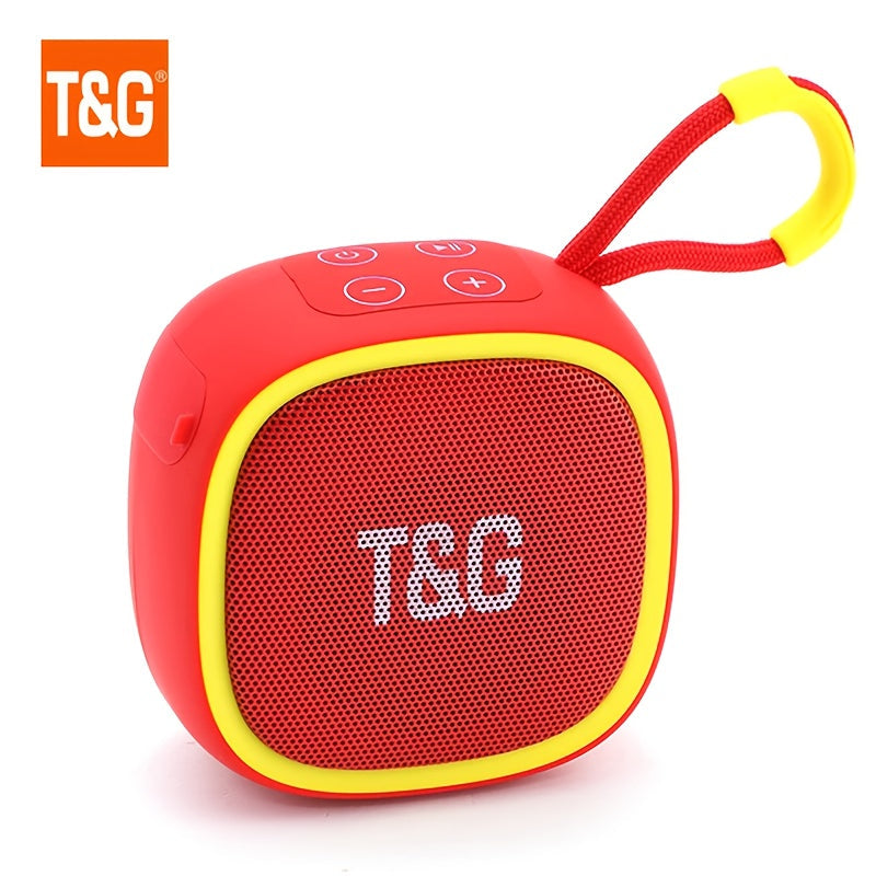 T&G TG659 Mini Bluetooth Speaker IPX4 Waterproof 3W Loud Sound Type-C Rechargeable Wireless Speaker for Pool Party Beach Camping Travel Compatible with Smartphones Tablets TV