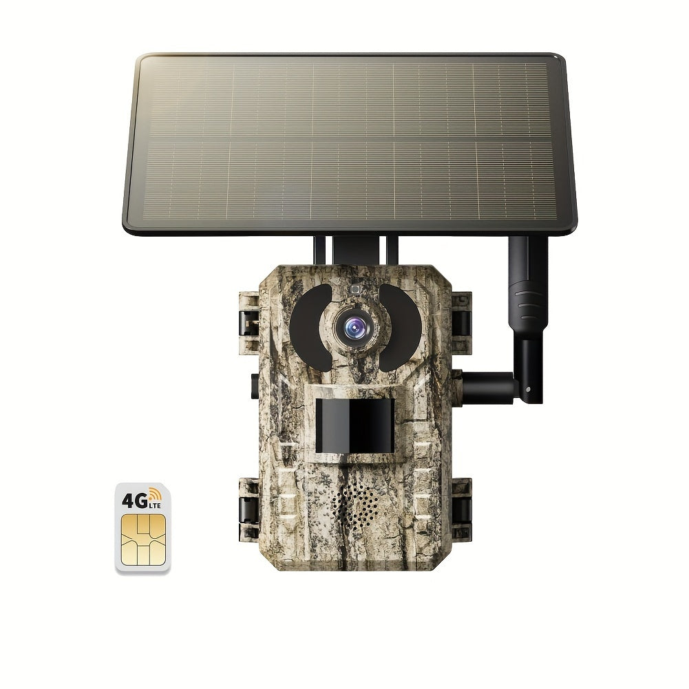 4G LTE Solar Trail Camera with App Alerts, Live View and Built-In SIM in One- to Four-Camera Packs