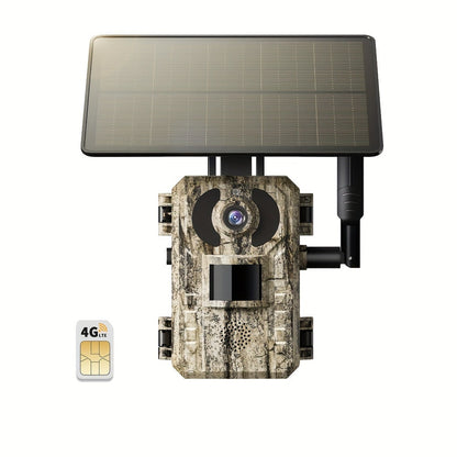 4G LTE Solar Trail Camera with App Alerts, Live View and Built-In SIM in One- to Four-Camera Packs