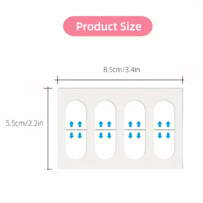 Ninety-Nine-Piece Invisible Face Lift Tape Set with Adjustable Elastic Strips for Jawline and Neck Styling