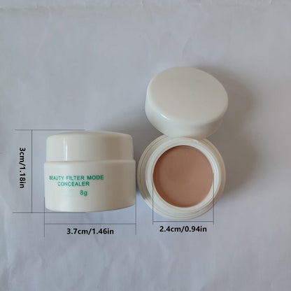 Three-Piece Cream Concealer Pot Set with Style 1, Style 2 and Style 3 Shades for Face Makeup Blending