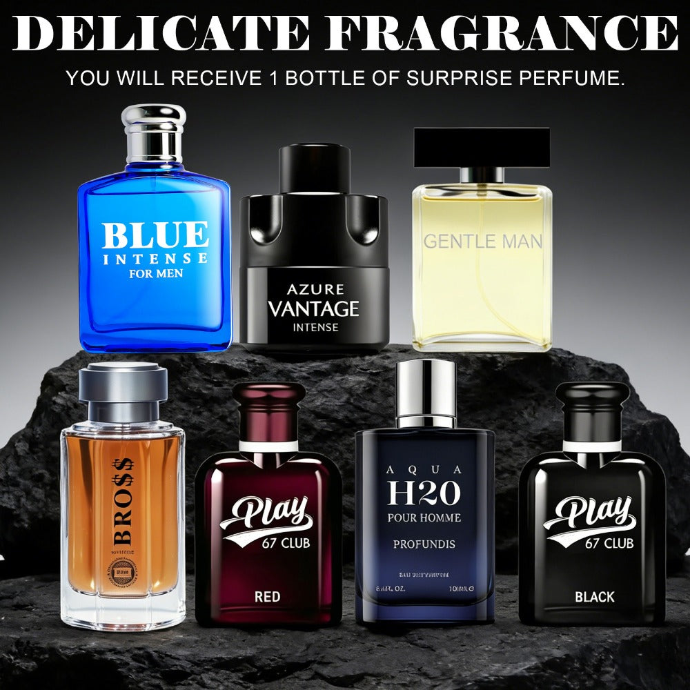 Men's Cologne Surprise Pack 100ml - Curated Fragrance Spray 3.38oz | Spicy Woody Grapefruit Saffron Coffee Lavender Cinnamon Scents Signature Cologne Gift for Him