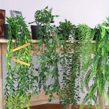 Hanging Artificial Greenery Vines in Eucalyptus, Fern and Mixed Styles with Six- or Eight-Pack Options