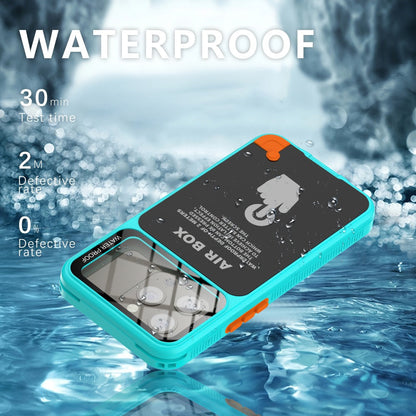 Waterproof iPhone Case IP68 360° Full Body Shockproof Dustproof Underwater Swimming Surfing Sports Cover for iPhone 16 15 Pro 15 14 Pro 14 13 Pro 13 12 Pro 12 – Underwater Photography Beach