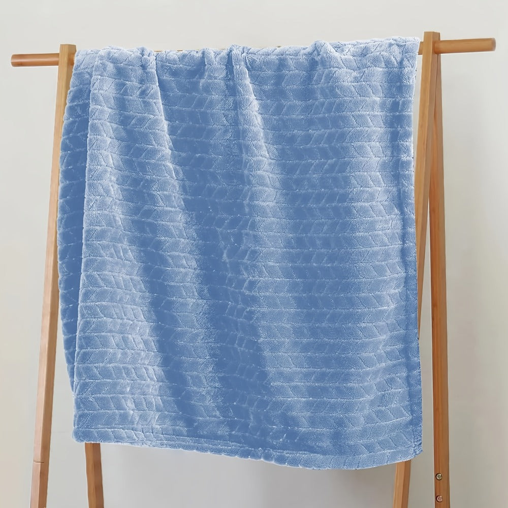 Quilted Flannel Throw Blanket – 180-200gsm Soft Warm All-Season Bed Cover, 17 Patterns, Rhinestone & Checker Designs, 2 Sizes