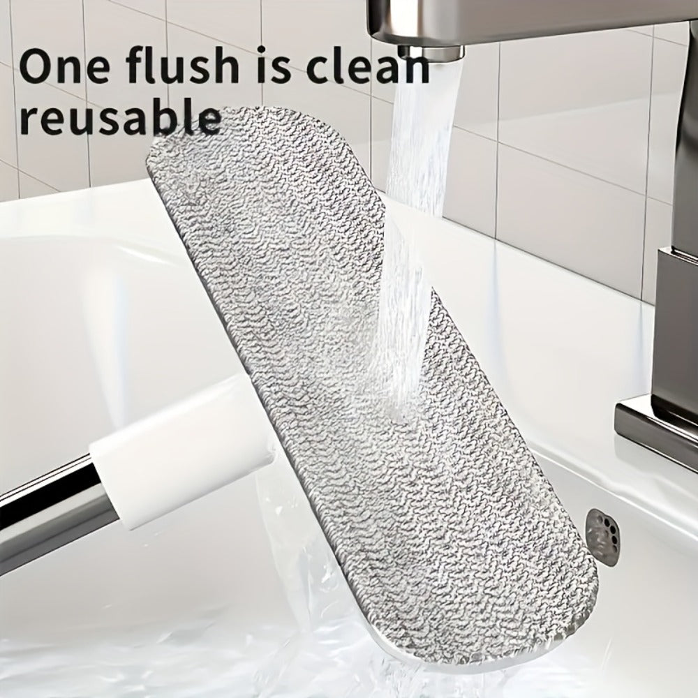 Window Screen Cleaning Brush with 30.7-Inch Telescopic Handle, 6.26-Inch Double-Sided Head and Storage Holder