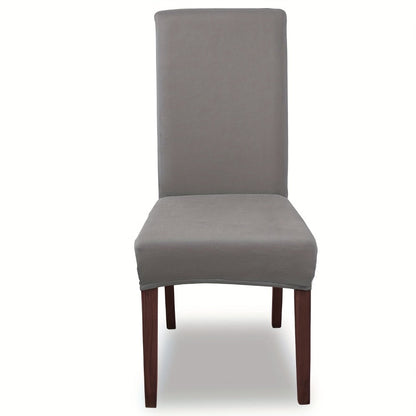 Chair Cover Set of 4 or 6 Stretch Milk-Fiber Dining Slipcovers in Eight Available Color Choices