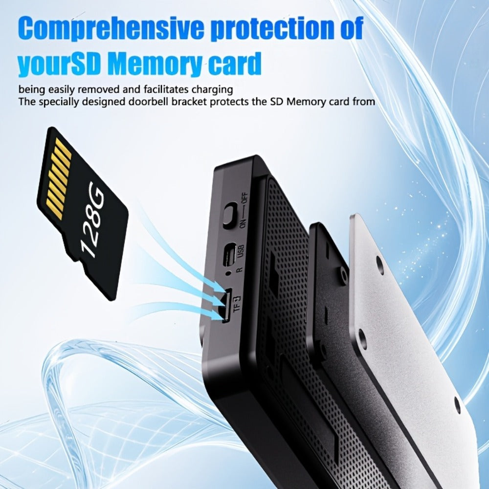 Video Doorbell with Indoor Monitor, Two-Way Communication, Night View and Wall-Mount Hardware in One Selection