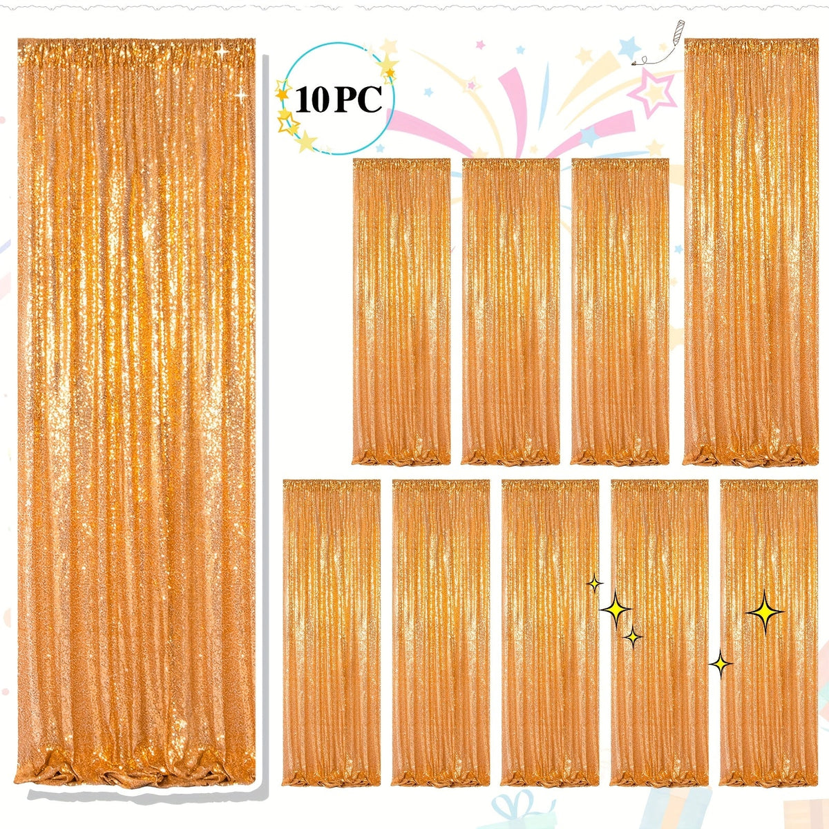 Sequin Backdrop Curtains 2FTx8FT Glitter Photography Background Panels for Party Wedding Birthday for an Everyday Personal Care Routine