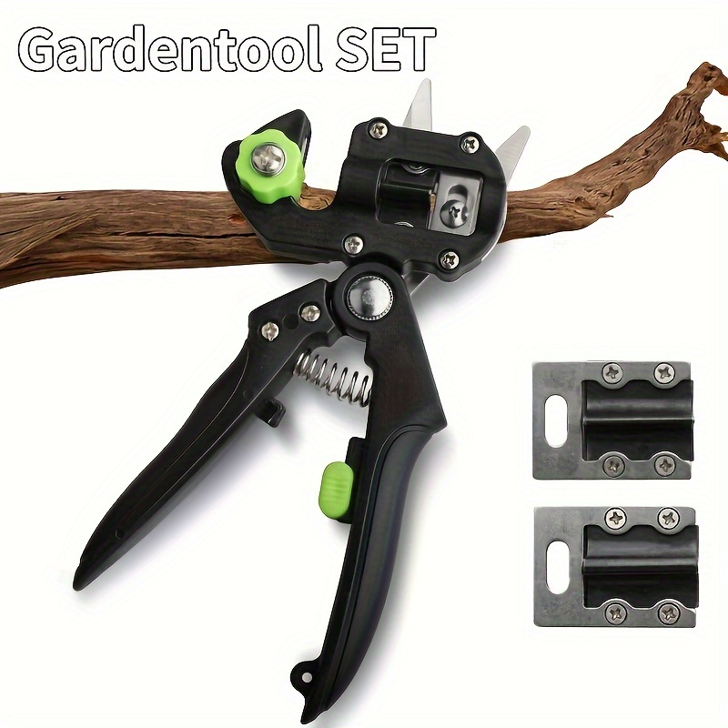 Hand Grafting and Pruning Shears with High-Carbon Steel Selection, V, Omega and U Blade Profiles