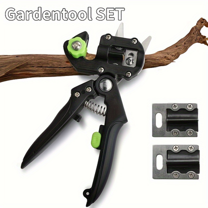 Hand Grafting and Pruning Shears with High-Carbon Steel Selection, V, Omega and U Blade Profiles