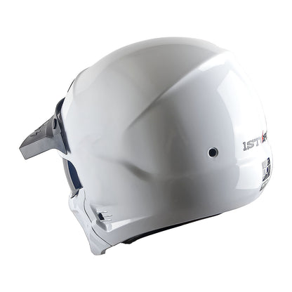 Motorcycle Helmet Convertible Full/Open-Face Shell with Detachable Mask, Smoked Shield, S-XL Sizes and Multiple Styles