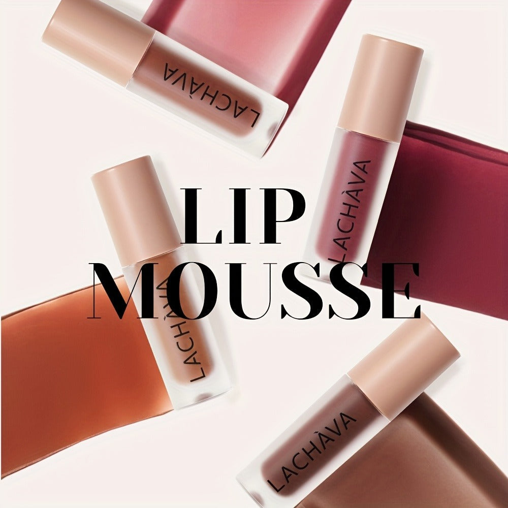 Velvet Matte Liquid Lip Color in Five Coordinated Nude-Tone Shades with 7.4cm Square Tube and Wand