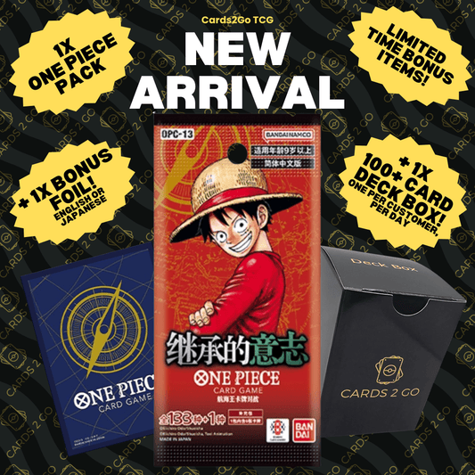 One Piece OPC-13 Sealed Booster Pack – Authentic Chinese OP-13 | Bonus Holographic Card & Deck Box Included | One Piece TCG Gift for Collectors & Anime Fans
