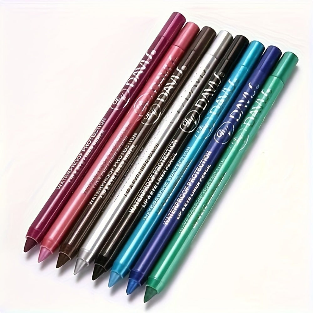 water-resistant Eyeliner Pencil Set 12 Colors with Sharpener extended-wear Multicolor Eye Liner Kit for Daily Wear Stage Cosplay Festival