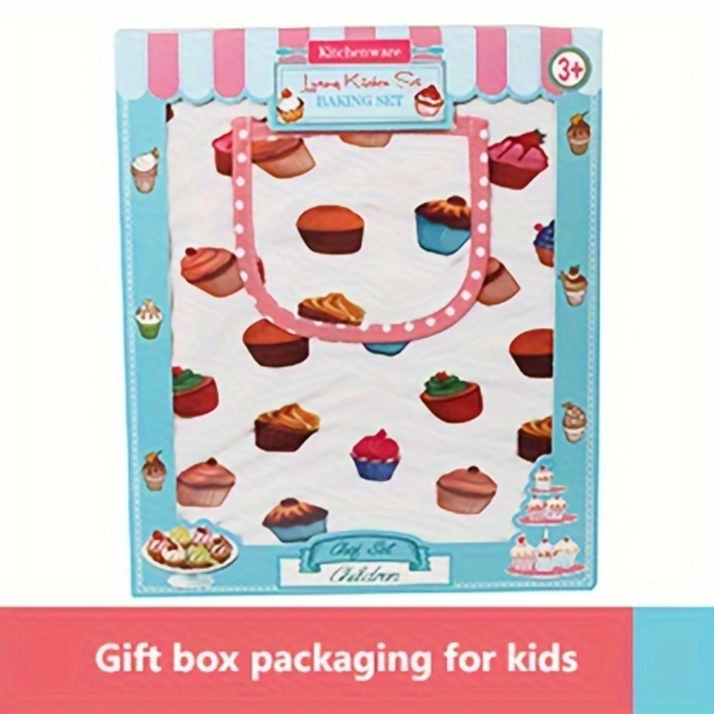 Kids Cooking & Baking Set 24 PCS – Chef Hat & Apron Dress-Up Costume with Baking Accessories for Girls Boys Ages 3-10 | Pretend Play Kitchen Toy | Best Birthday Christmas Gift
