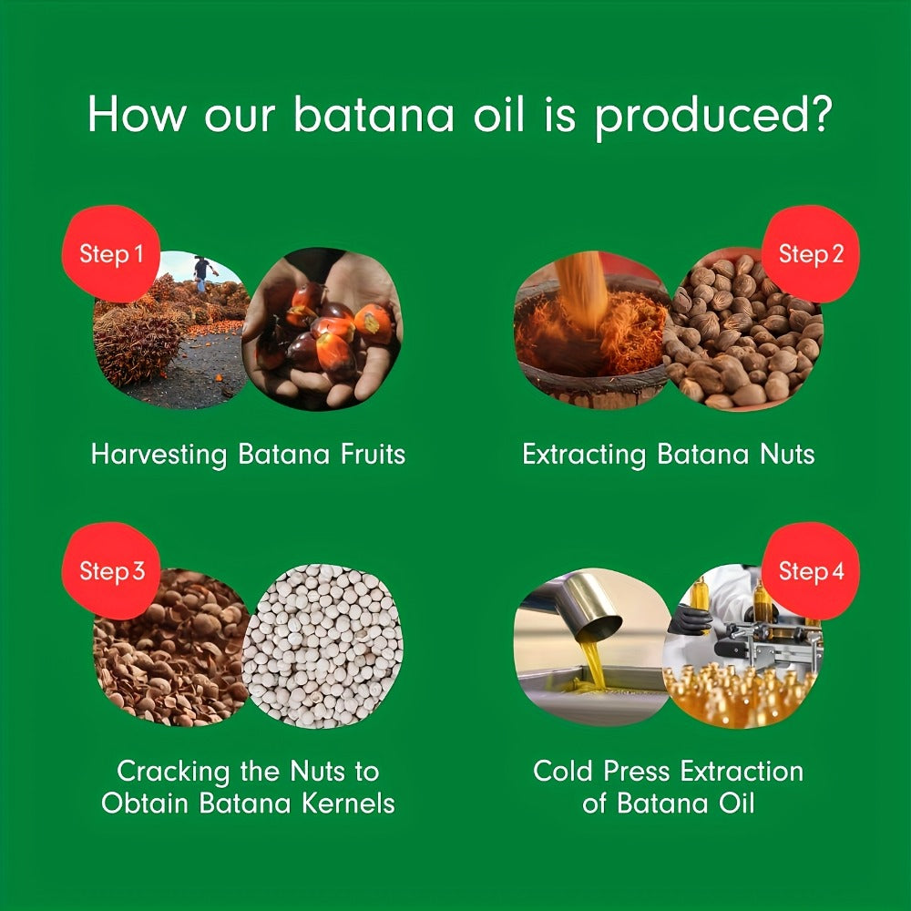 3.38 oz Batana and Jojoba Hair Oil for Dry Hair in One-, Two- or Three-Pack Checkout Options