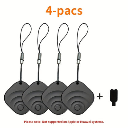 GPS Tracker Portable Real-Time Location Tracking Device – Global Coverage for Car Keys Wallet Pets Android & iOS Compatible (1-Pack / 2-Pack / 4-Pack)