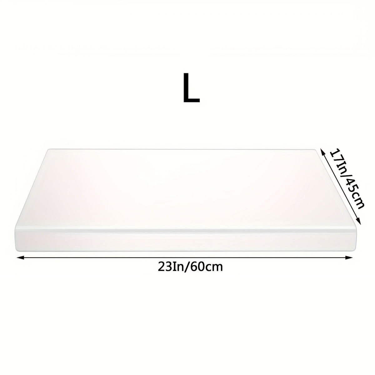 Acrylic Cutting Board Large Anti-Slip 17x23 Inch – Clear & Black Countertop Protector for Kitchen & Restaurant – Food Safe Non-Slip Chopping Board for Fruit, Meat & Meal Prep