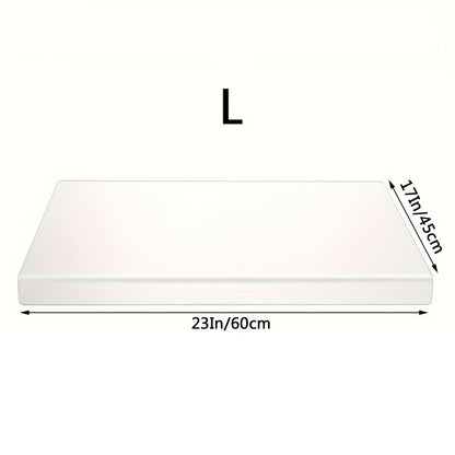 Acrylic Cutting Board Large Anti-Slip 17x23 Inch – Clear & Black Countertop Protector for Kitchen & Restaurant – Food Safe Non-Slip Chopping Board for Fruit, Meat & Meal Prep