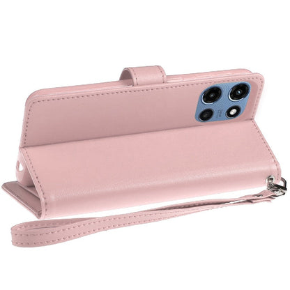 Folio Wallet Case for Motorola Moto G 5G 2025 with Five Card Slots, Cash Pocket and Kickstand