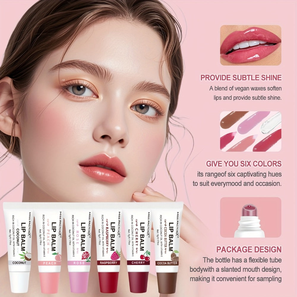 30-Piece Lip Gloss Gift Box Set — 6 Glossy Shades Moisturizing Waterproof Anti-Transfer Liquid Lipstick, High-Shine Long-Lasting Lip Color for Women, Pink Gift Box