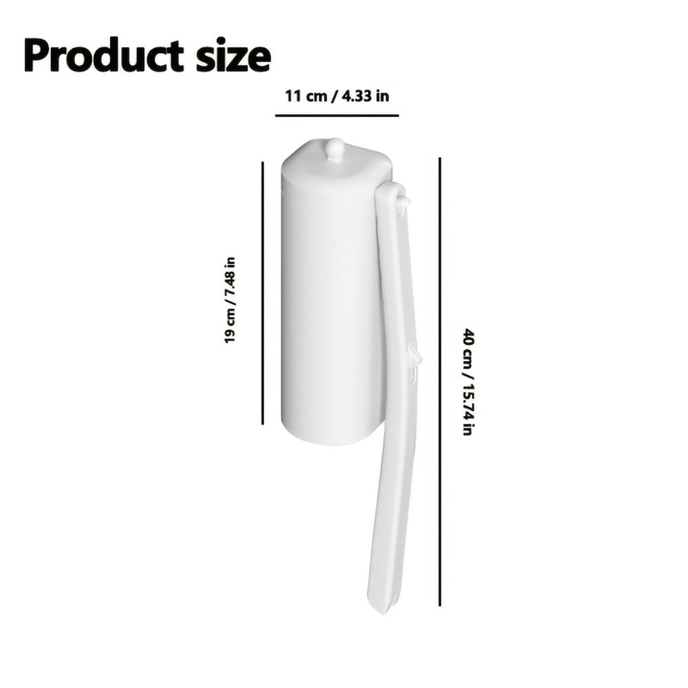 Disposable Toilet Brush System with Wall Bracket and 17- to 53-Refill Set or Refill-Only Options