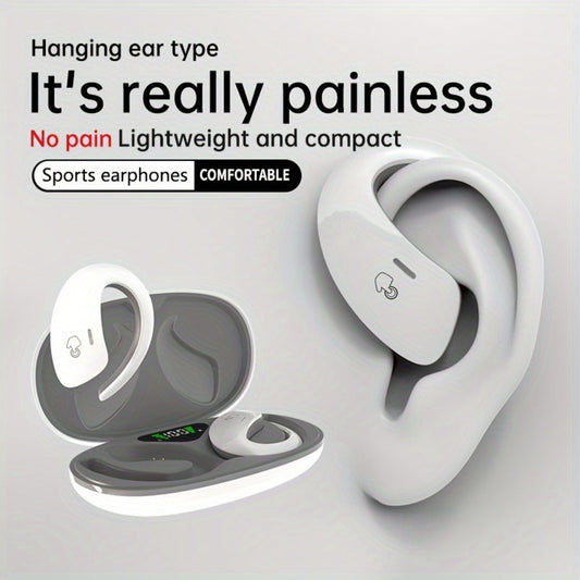 90H Wireless Earphones ENC Noise Cancellation 3D Deep Bass Secure Earhook Sport Running Earbuds Long Battery Life Bluetooth Compatible iOS Android Black White Green