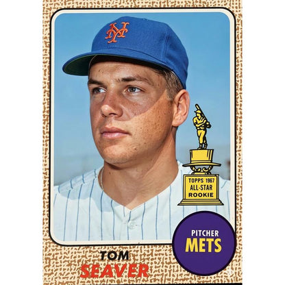 Sports Trading Cards, 1968 Topps-Labeled Baseball Mystery Display Slab with One Random Card for Collectors