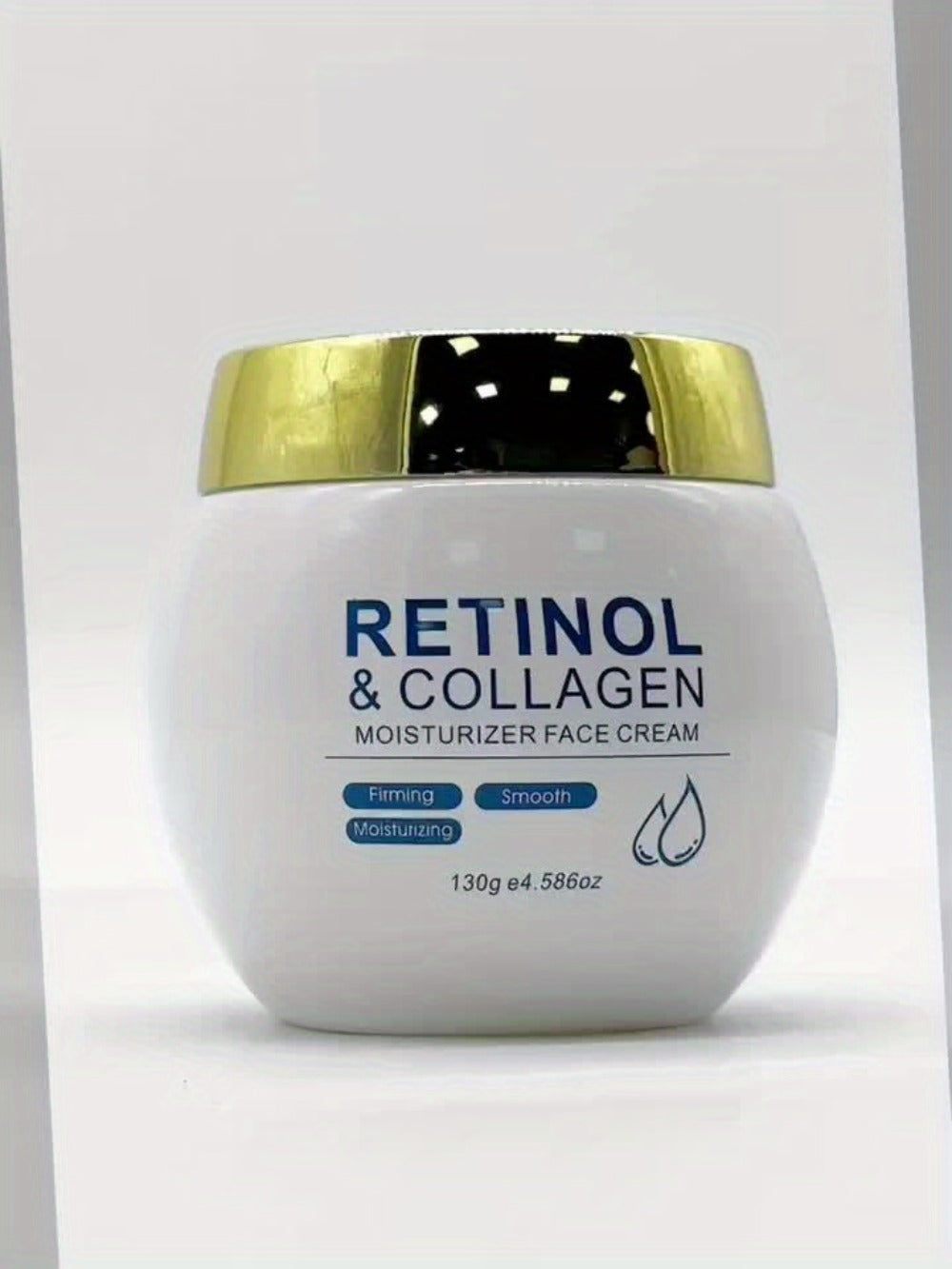 Face Cream Retinol and Collagen 130g Jar or Retinol Essence Option for Day and Night Skin Care