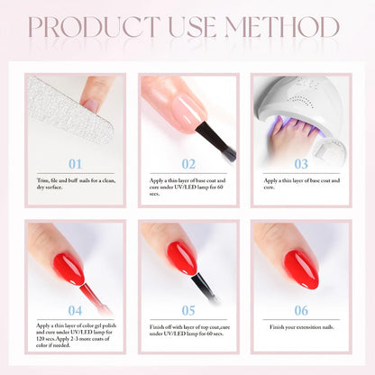 Gel Nail Polish JY05 in 16ml Ice-Transparent Nude Pink with Sheer Glass Finish and UV/LED Cure