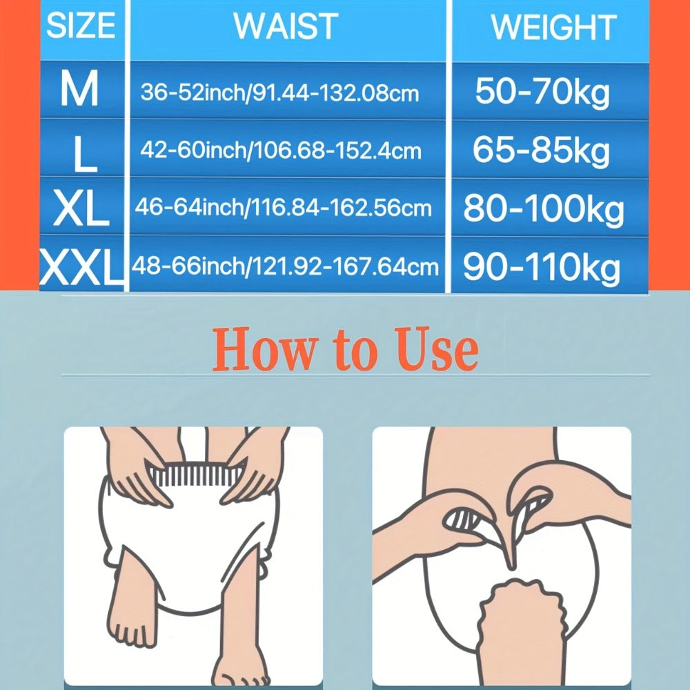 Disposable Incontinence Underwear for Seniors – High Absorbency Leak-Proof Pull-On Briefs, Ultra-Thin Breathable Soft Cotton for Men & Women, Home Care & Overnight Use