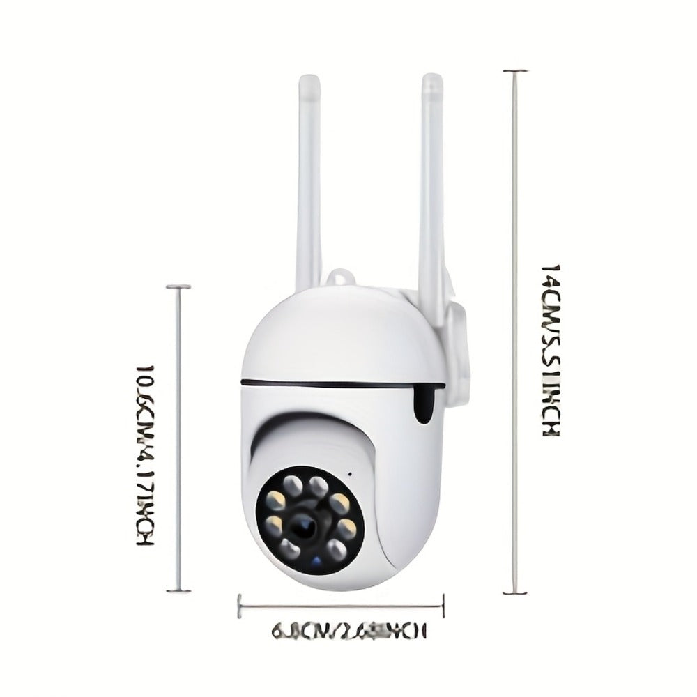 Outdoor WiFi Security Camera 4 Pack 1080P 5GHz - 360° Panorama PTZ, Smart PIR Motion Detection, Color Night Vision, Two-Way Audio, IP54, App Remote View for Home Indoor & Outdoor Surveillance