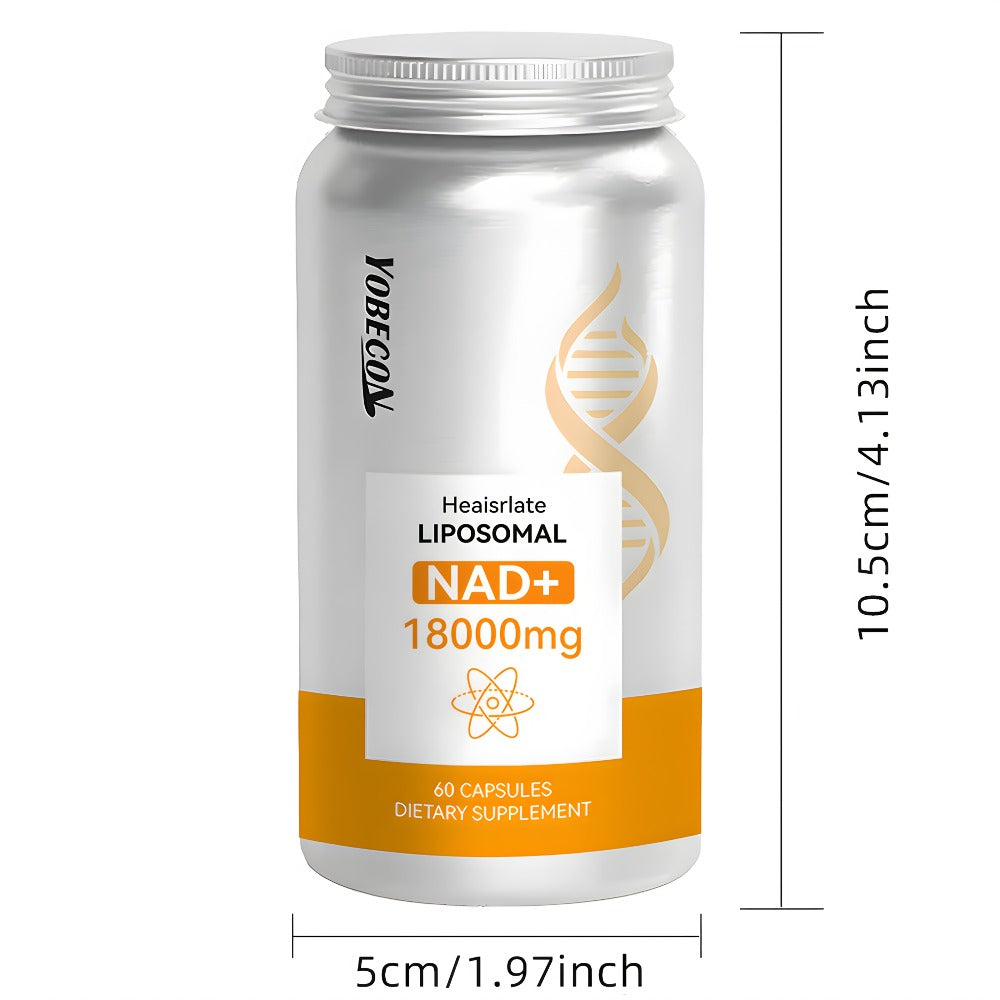 NAD+ Booster Liposomal 18000mg with Quercetin, Trans-Resveratrol & D-Ribose for Energy, Focus, Anti-Ageing & Antioxidant Support, High Absorption Formula for Men & Women